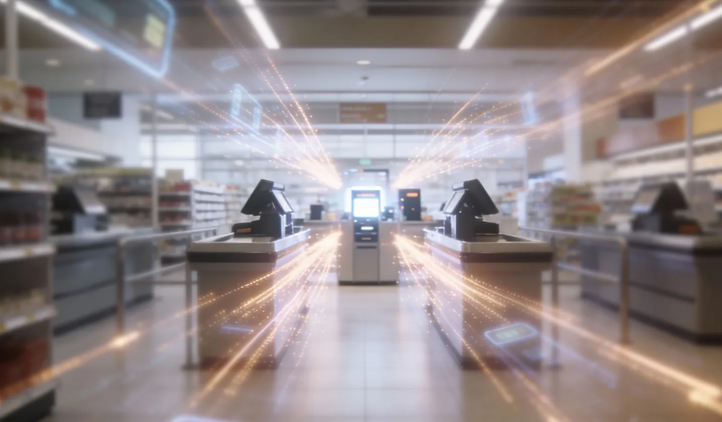 Retail checkout with digital payment connections